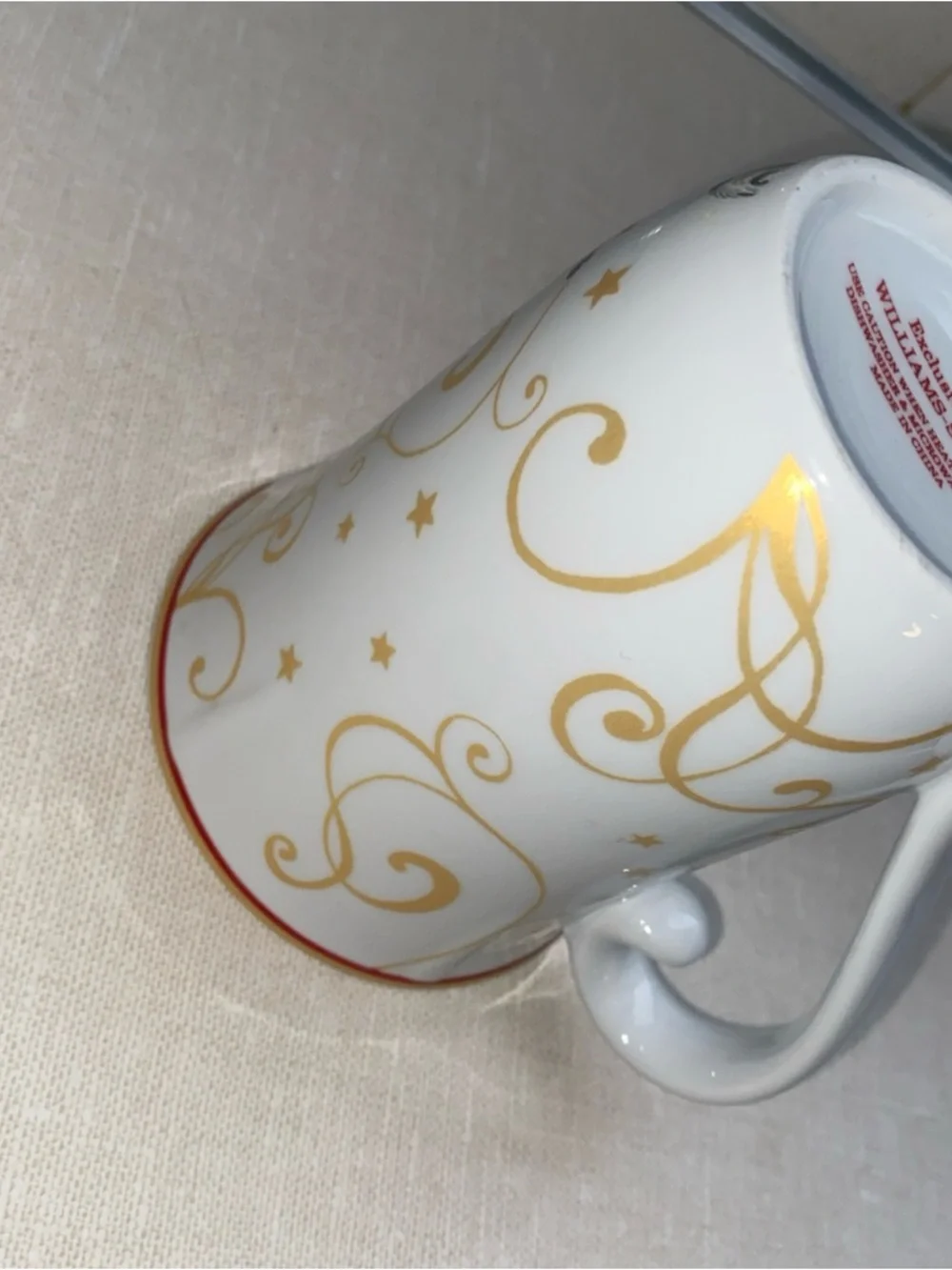 Williams Sonoma Twas The‎ Night Before Christmas Porcelain Coffee Tea Cup Mug